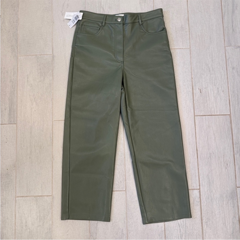 Wilfred Melina Vegan Leather Cropped Pants NWT